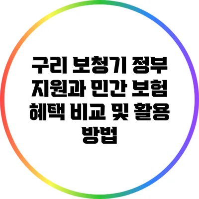 구리 보청기: 정부 지원과 민간 보험 혜택 비교 및 활용 방법