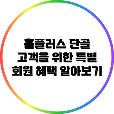 홈플러스 단골 고객을 위한 특별 회원 혜택 알아보기